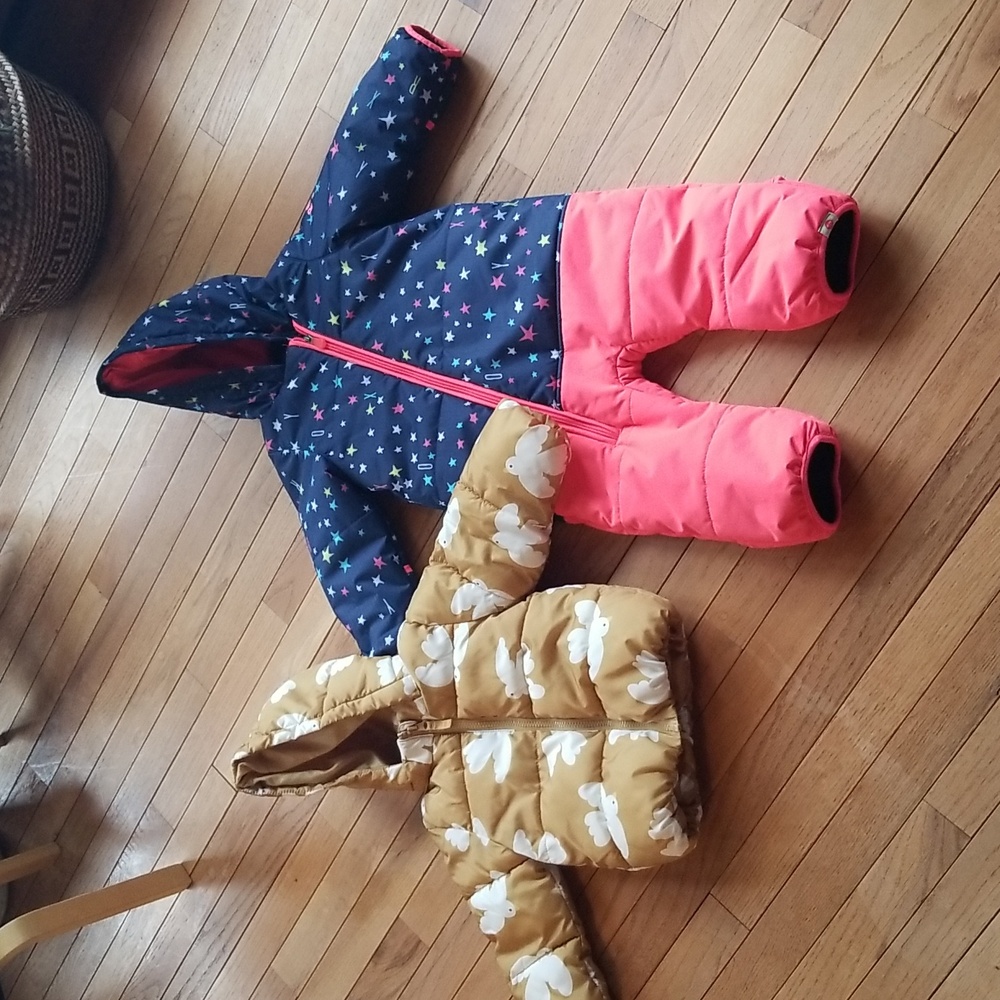 Set of 2 winter coat snowsuit 18 months